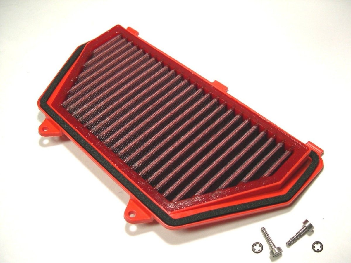BMC FM478/04 washable motorcycle air filter – straight-on filter-face view