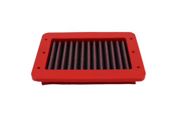 BMC FM528/20-01 washable motorcycle air filter – low front-edge view