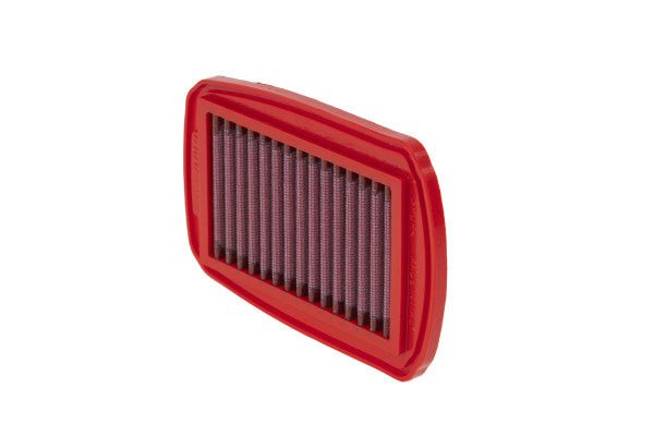 BMC FM567/04 washable motorcycle air filter – alternate low-edge view