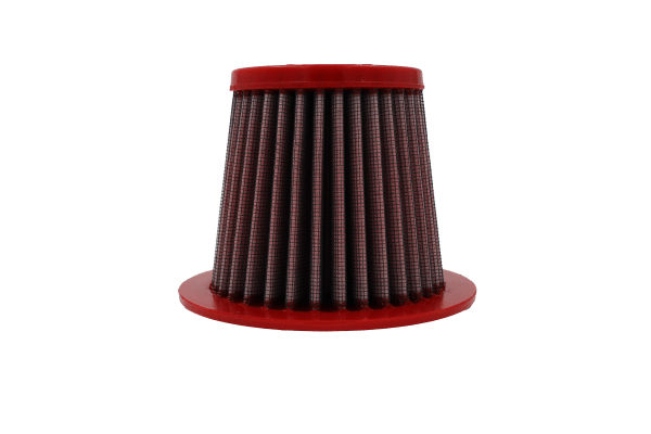 BMC FM737/08 washable motorcycle air filter – upright pleated-side view
