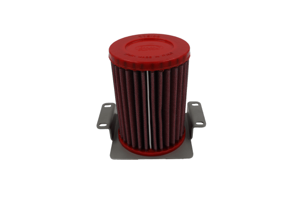 BMC FM775/08 washable motorcycle air filter – top three-quarter bracket view