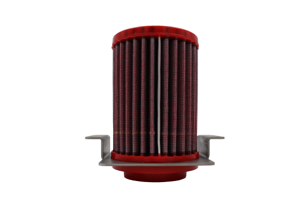 BMC FM775/08RACE Race motorcycle air filter – upright filter and mounting-bracket view