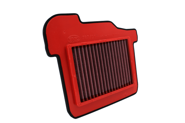 BMC FM787/01RACE Race motorcycle air filter – low front-edge view