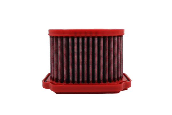 BMC FM817/04 washable motorcycle air filter – straight-on pleated-side view