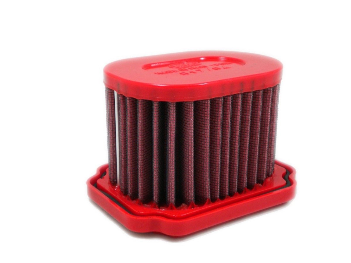 BMC FM817/04 washable motorcycle air filter – top three-quarter pleated view