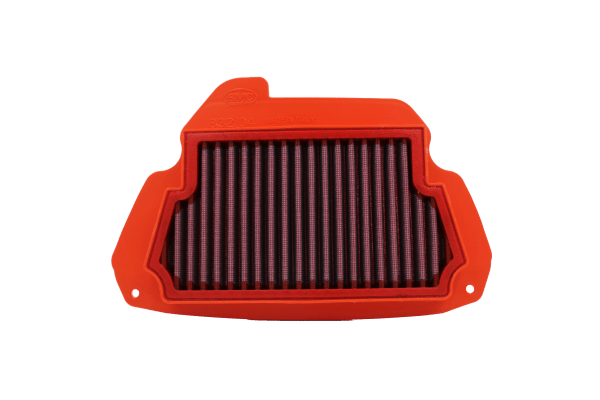 BMC FM832/04 washable motorcycle air filter – alternate low-edge view