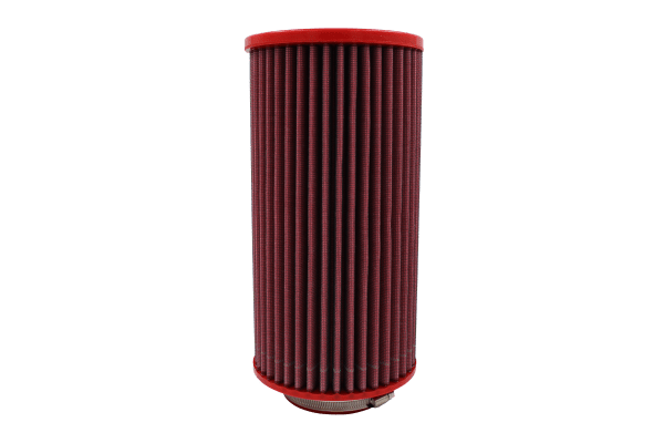 BMC FM876/08 washable motorcycle air filter – upright pleated-side view